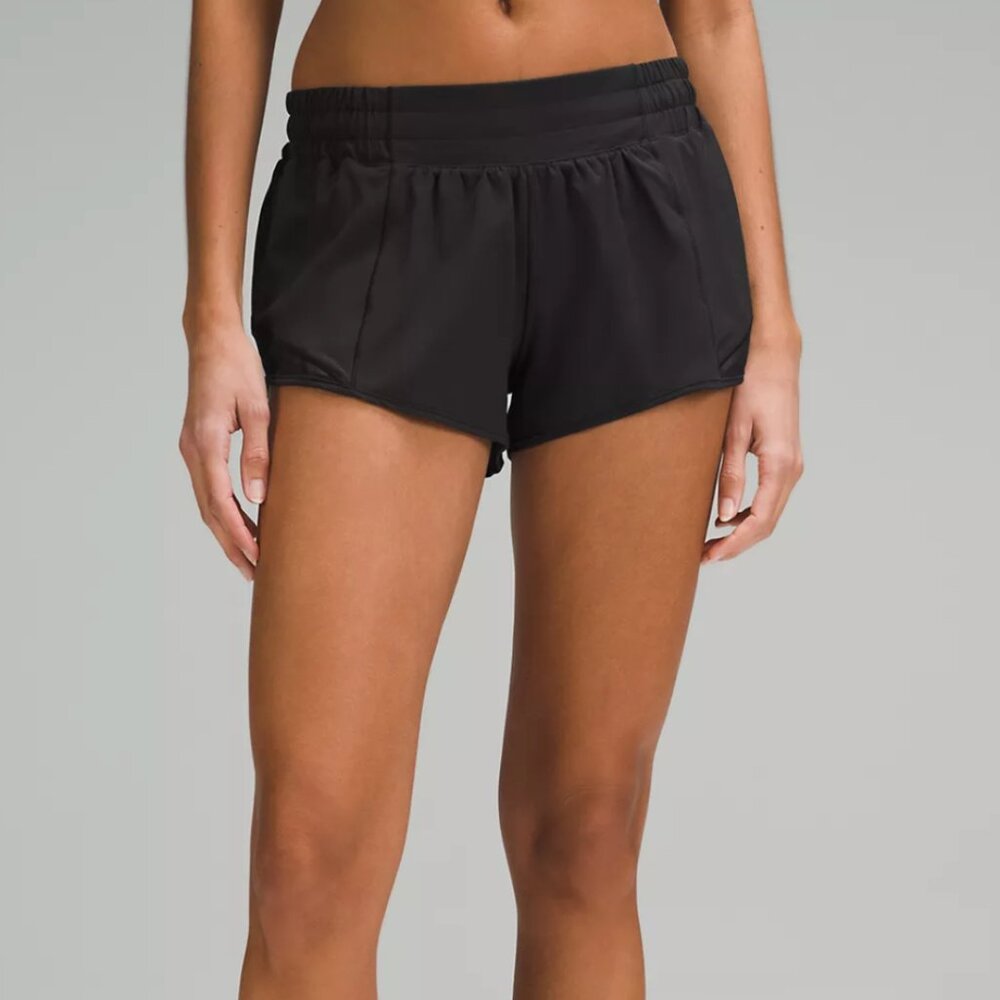 Lululemon Hotty Hot Low-Rise Lined Short 2.5" Black - 6